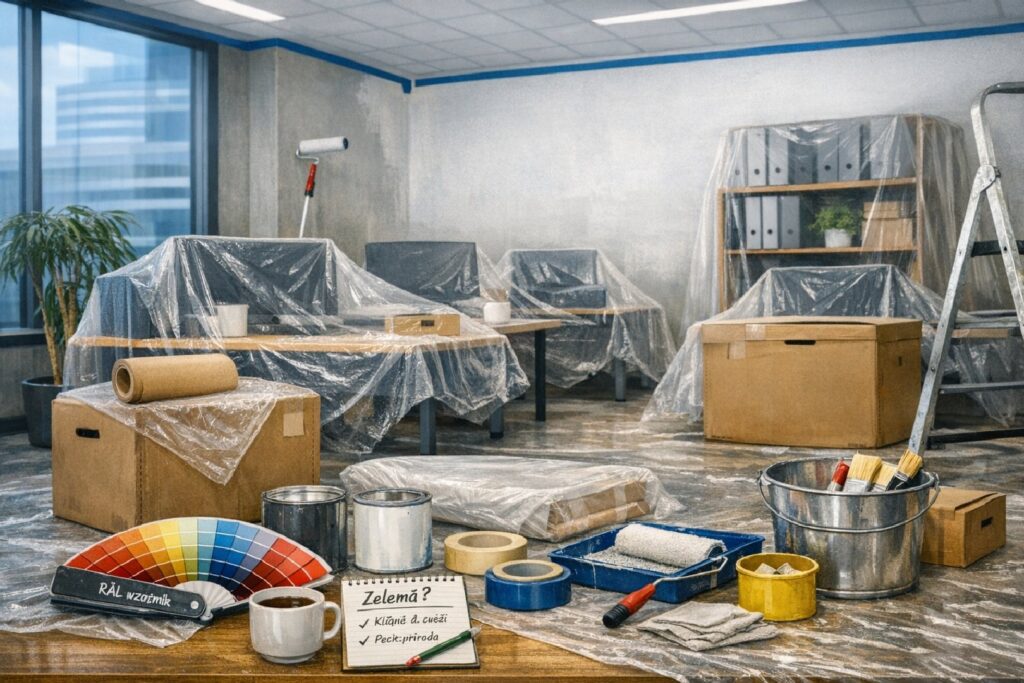 Vymalování kanceláře Brno