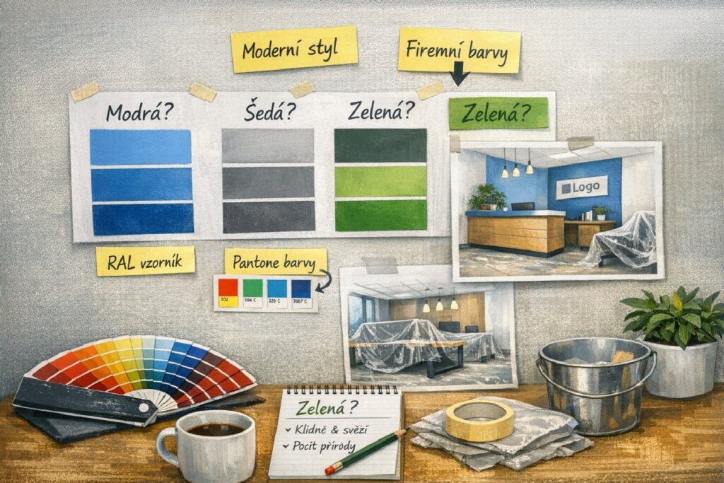 Vymalování kanceláře Brno