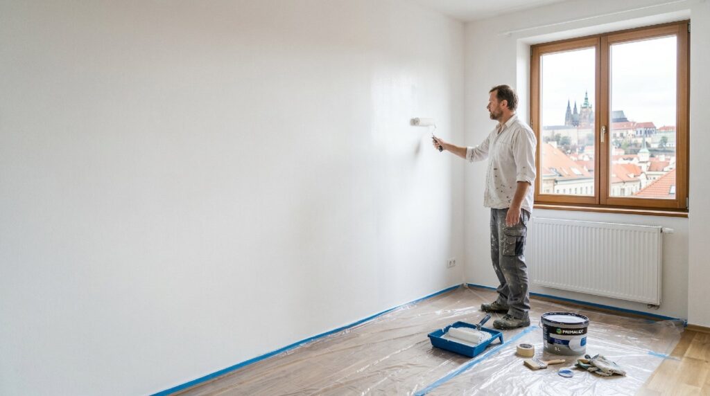 vymalovaný byt po pronájmu Brno